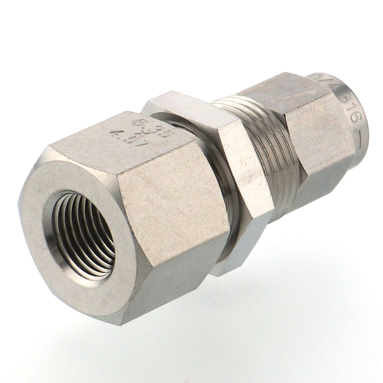 Alternative view of Đầu Ngạnh Nối Ống Có Đai Ốc Xiết Dạng Lắp Vách Ren Trong Pisco NSMF1/4-01