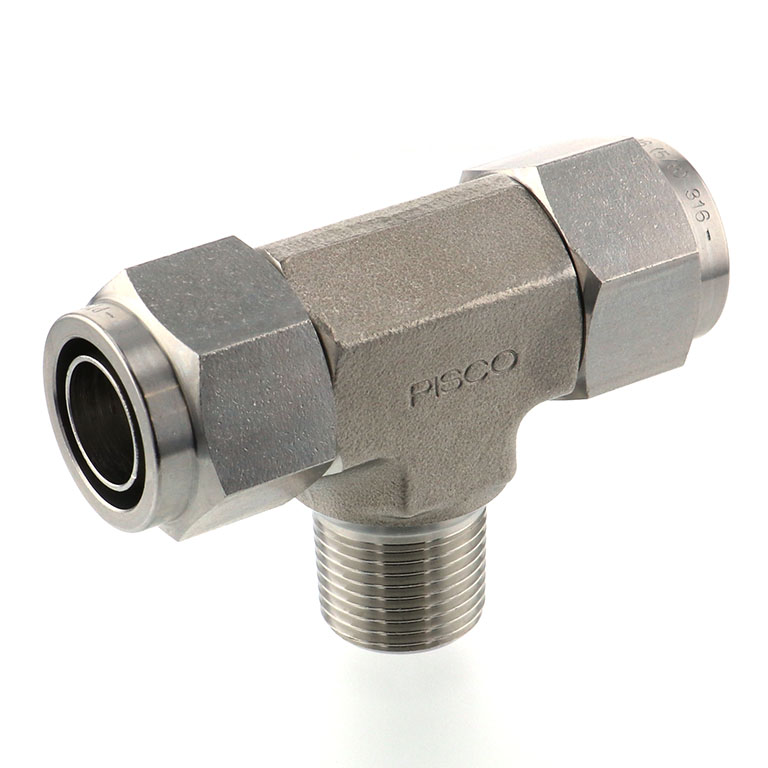 Alternative view of Đầu Ngạnh Nối Ống Có Đai Ốc Xiết Dạng Chữ T Ren Ngoài Pisco NSB1613-03