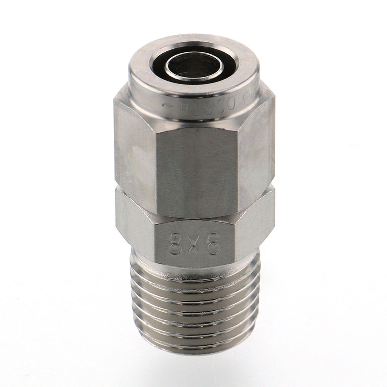 Alternative view of Đầu Ngạnh Nối Ống Có Đai Ốc Xiết Dạng Thẳng Thân Lục Giác Ren Ngoài Pisco NSC0860-02