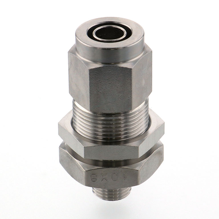 Alternative view of Đầu Ngạnh Nối Ống Có Đai Ốc Xiết Dạng Lắp Vách Ren Ngoài Pisco NSMC1080-01-TP