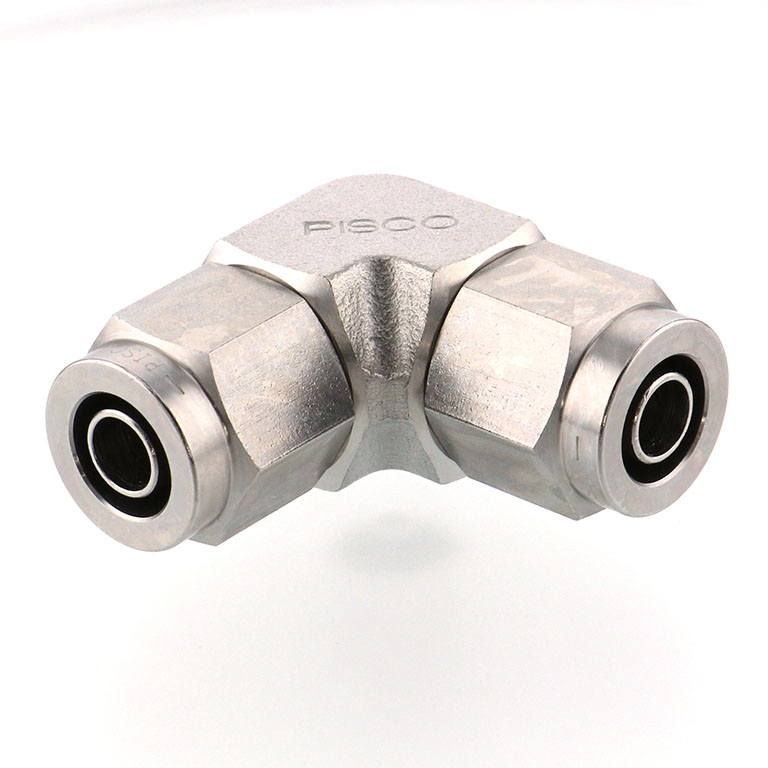 Alternative view of Đầu Ngạnh Nối Ống Có Đai Ốc Xiết Dạng Cong 90° Pisco NSV1075