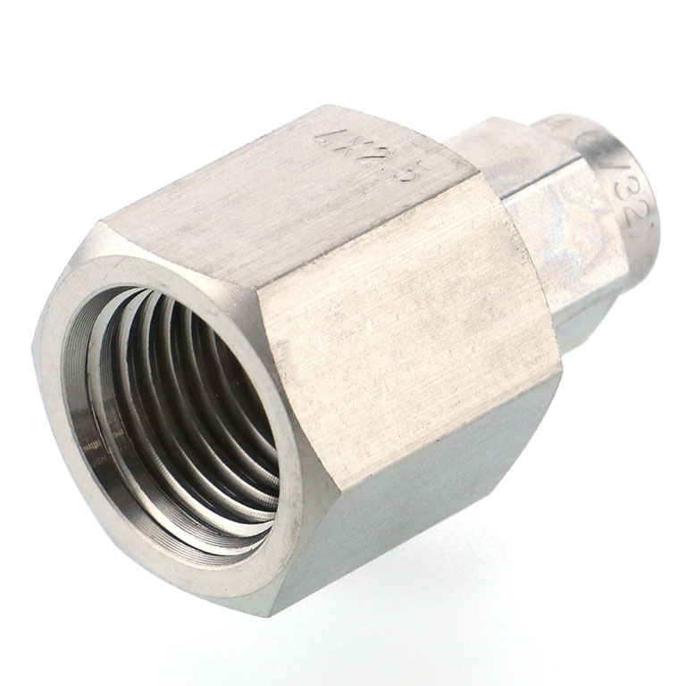 Alternative view of Đầu Ngạnh Nối Ống Có Đai Ốc Xiết Dạng Thẳng Thân Lục Giác Ren Trong Pisco NSCF0425-02