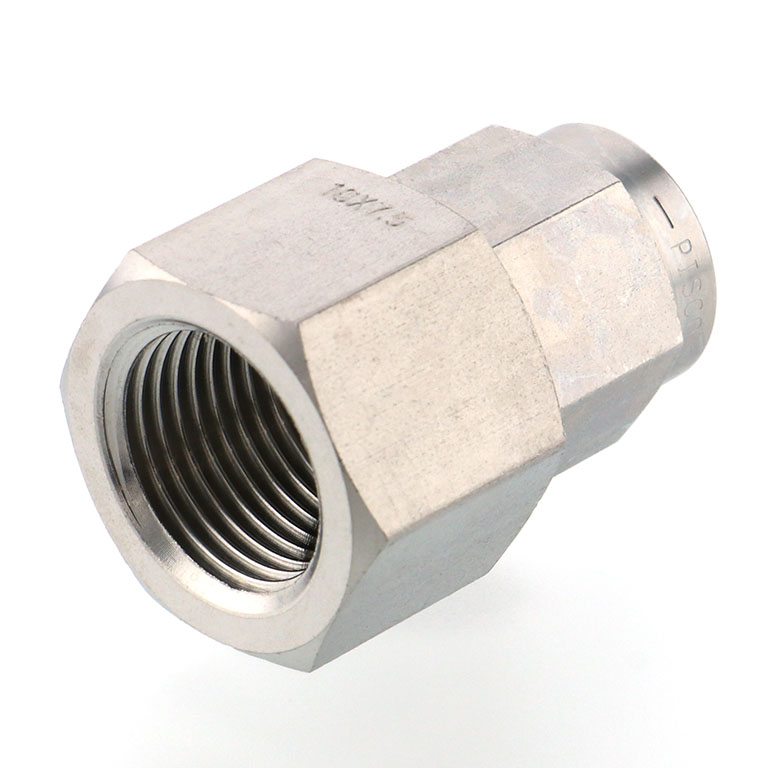 Alternative view of Đầu Ngạnh Nối Ống Có Đai Ốc Xiết Dạng Thẳng Thân Lục Giác Ren Trong Pisco NSCF1075-03