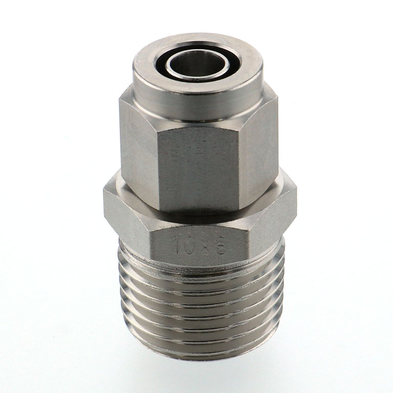 Alternative view of Đầu Ngạnh Nối Ống Có Đai Ốc Xiết Dạng Thẳng Thân Lục Giác Ren Ngoài Pisco NSC1080-04-TP