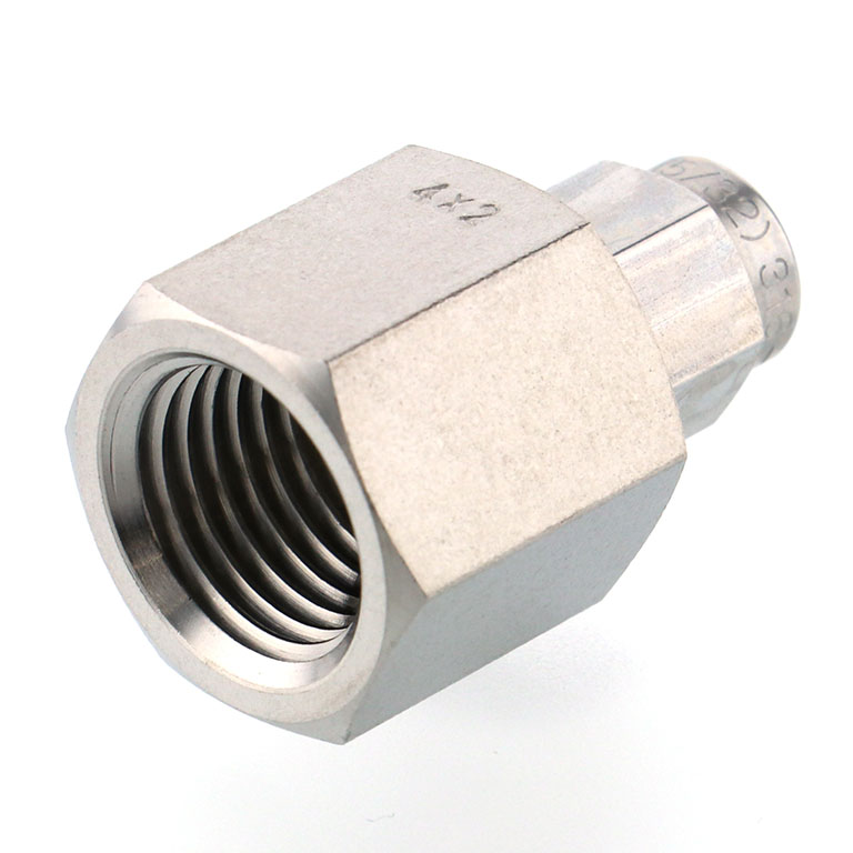 Alternative view of Đầu Ngạnh Nối Ống Có Đai Ốc Xiết Dạng Thẳng Thân Lục Giác Ren Trong Pisco NSCF0420-02