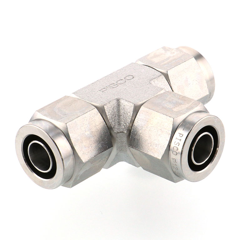 Alternative view of Đầu Ngạnh Nối Ống Có Đai Ốc Xiết Dạng Chữ T Pisco NSE1290