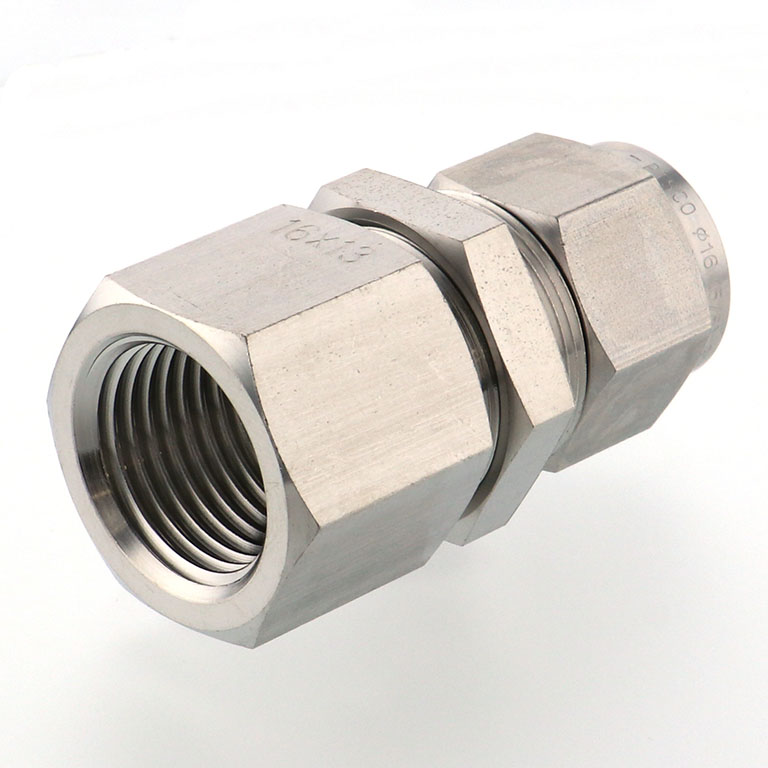 Alternative view of Đầu Ngạnh Nối Ống Có Đai Ốc Xiết Dạng Lắp Vách Ren Trong Pisco NSMF1613-04