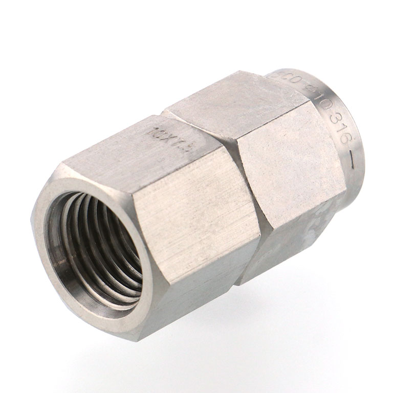 Alternative view of Đầu Ngạnh Nối Ống Có Đai Ốc Xiết Dạng Thẳng Thân Lục Giác Ren Trong Pisco NSCF1075-02