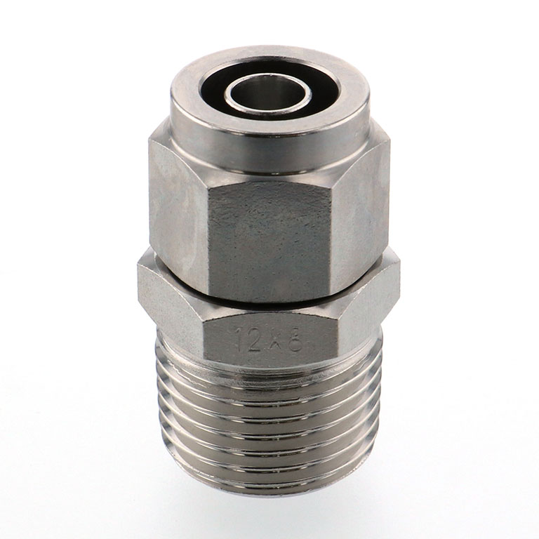 Alternative view of Đầu Ngạnh Nối Ống Có Đai Ốc Xiết Dạng Thẳng Thân Lục Giác Ren Ngoài Pisco NSC1280-04