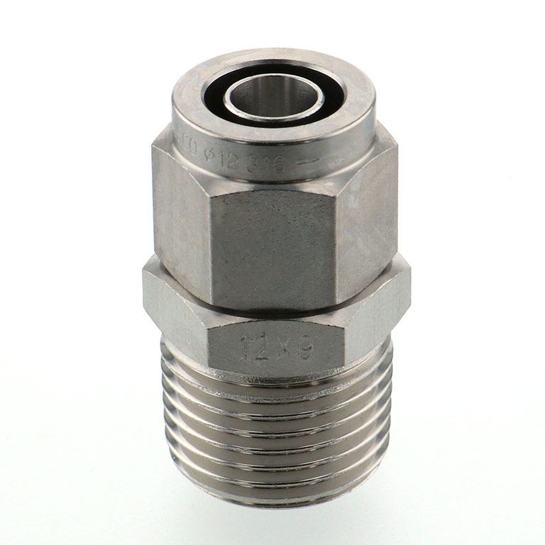 Alternative view of Đầu Ngạnh Nối Ống Có Đai Ốc Xiết Dạng Thẳng Thân Lục Giác Ren Ngoài Pisco NSC1290-04