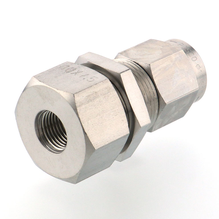 Alternative view of Đầu Ngạnh Nối Ống Có Đai Ốc Xiết Dạng Lắp Vách Ren Trong Pisco NSMF1075-01