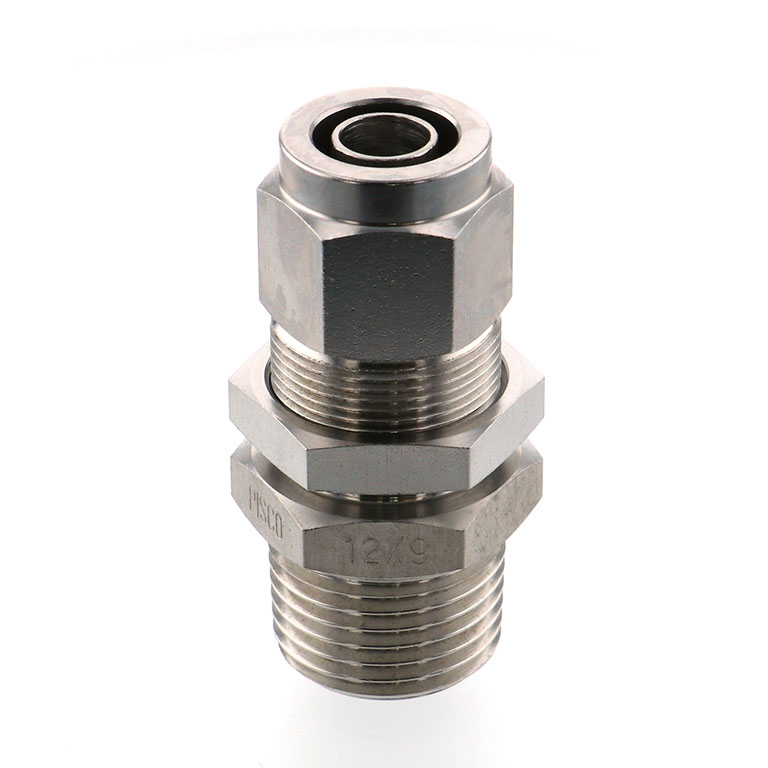 Alternative view of Đầu Ngạnh Nối Ống Có Đai Ốc Xiết Dạng Lắp Vách Ren Ngoài Pisco NSMC1290-04-TP