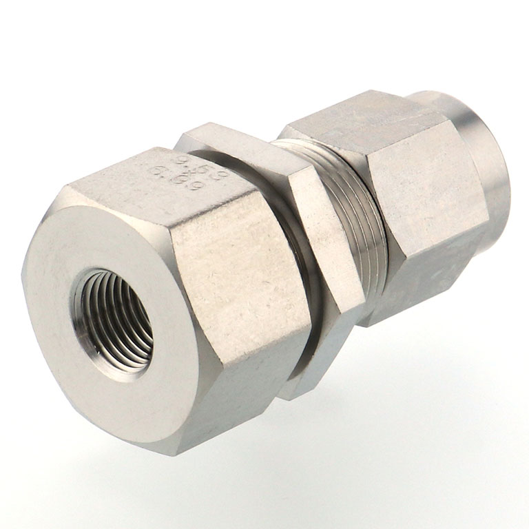 Alternative view of Đầu Ngạnh Nối Ống Có Đai Ốc Xiết Dạng Lắp Vách Ren Trong Pisco NSMF3/8-01