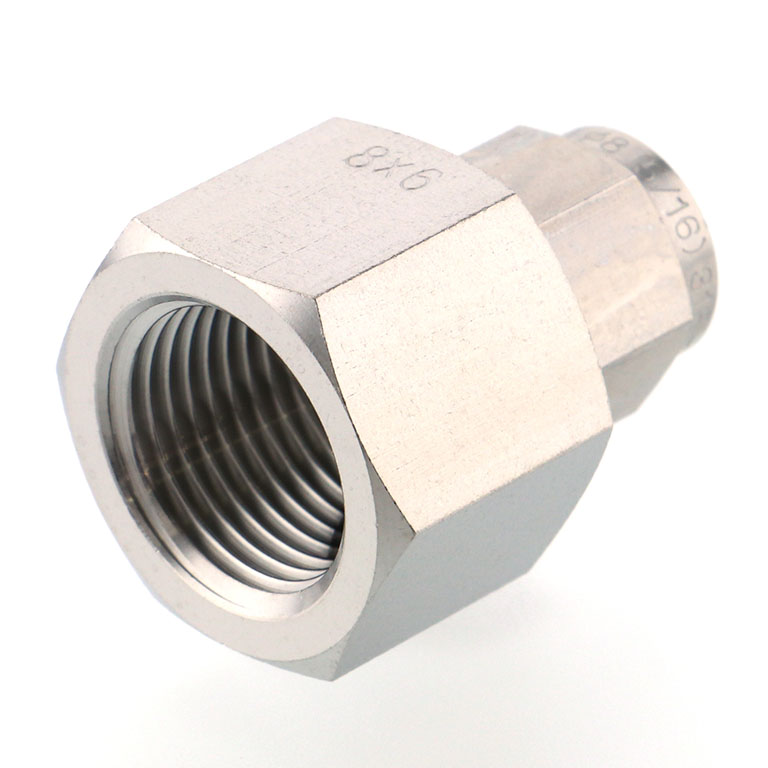 Alternative view of Đầu Ngạnh Nối Ống Có Đai Ốc Xiết Dạng Thẳng Thân Lục Giác Ren Trong Pisco NSCF0860-03