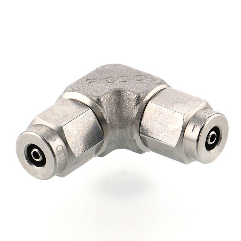 Alternative view of Đầu Ngạnh Nối Ống Có Đai Ốc Xiết Dạng Cong 90° Pisco NSV0425