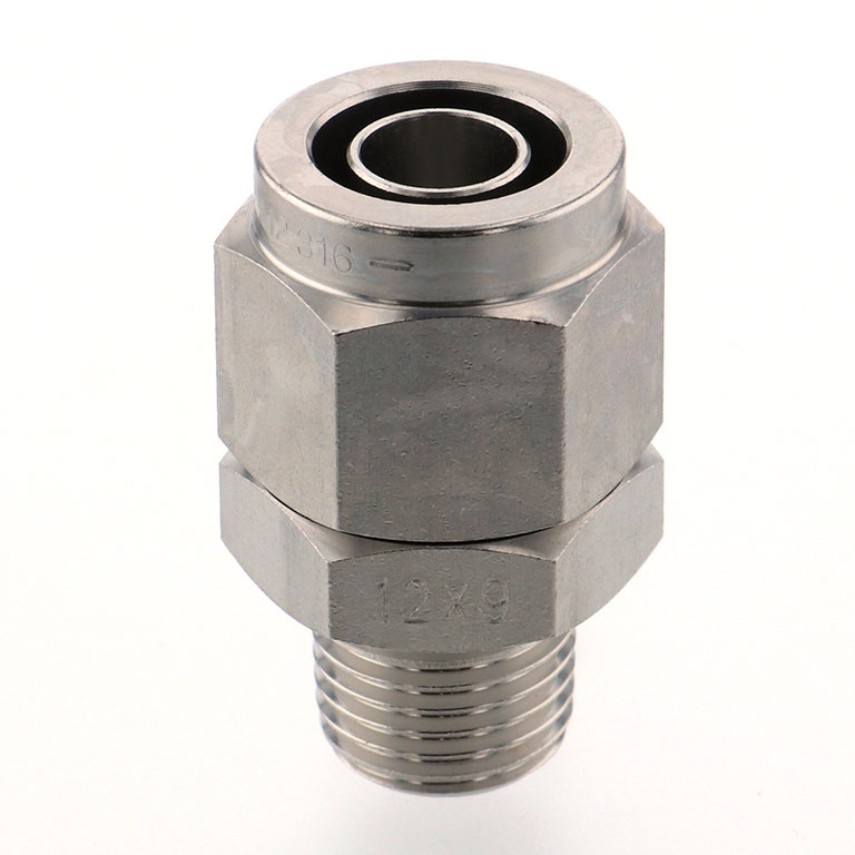 Alternative view of Đầu Ngạnh Nối Ống Có Đai Ốc Xiết Dạng Thẳng Thân Lục Giác Ren Ngoài Pisco NSC1290-02-TP