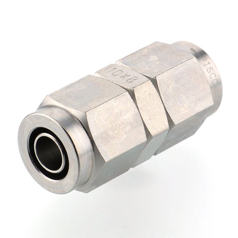 Alternative view of Đầu Ngạnh Nối Ống Có Đai Ốc Xiết Dạng Thẳng Thân Lục Giác Pisco NSU1080