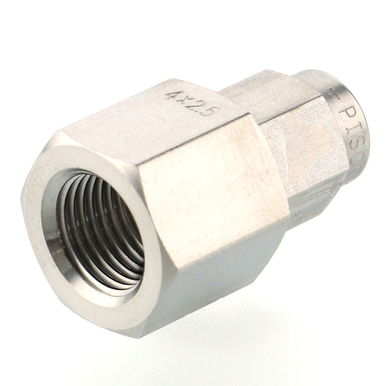 Alternative view of Đầu Ngạnh Nối Ống Có Đai Ốc Xiết Dạng Thẳng Thân Lục Giác Ren Trong Pisco NSCF0425-01