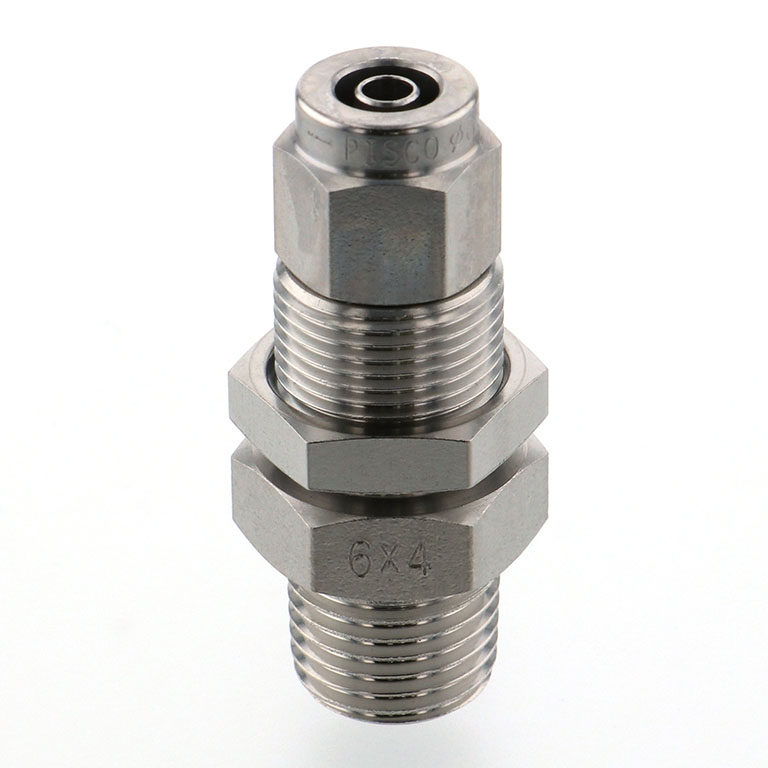 Alternative view of Đầu Ngạnh Nối Ống Có Đai Ốc Xiết Dạng Lắp Vách Ren Ngoài Pisco NSMC0640-02-TP