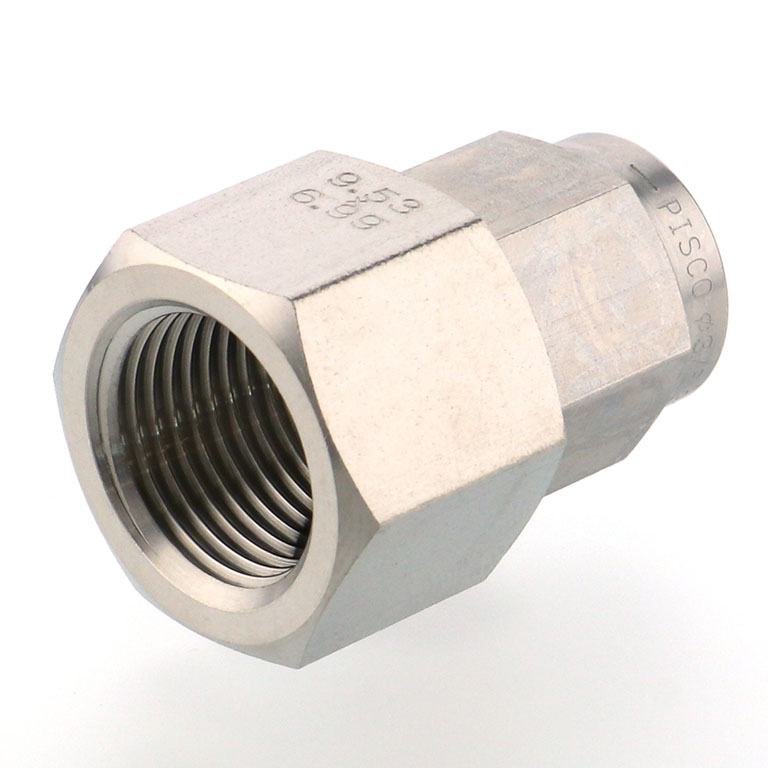 Alternative view of Đầu Ngạnh Nối Ống Có Đai Ốc Xiết Dạng Thẳng Thân Lục Giác Ren Trong Pisco NSCF3/8-03