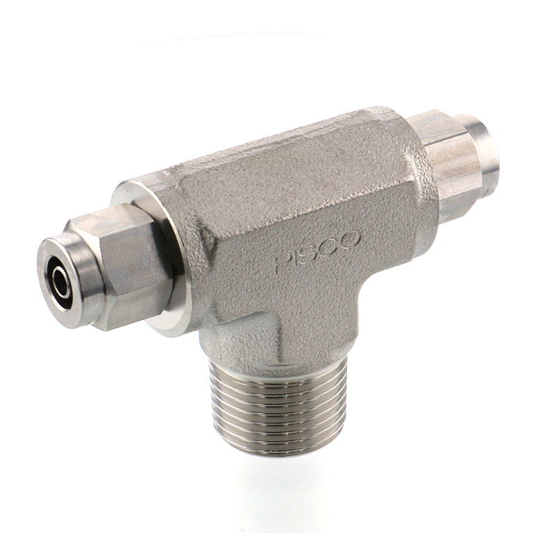 Alternative view of Đầu Ngạnh Nối Ống Có Đai Ốc Xiết Dạng Chữ T Ren Ngoài Pisco NSB0640-03