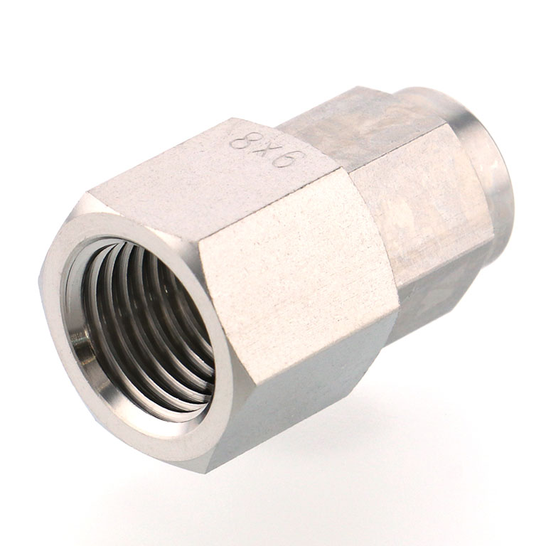 Alternative view of Đầu Ngạnh Nối Ống Có Đai Ốc Xiết Dạng Thẳng Thân Lục Giác Ren Trong Pisco NSCF0860-02