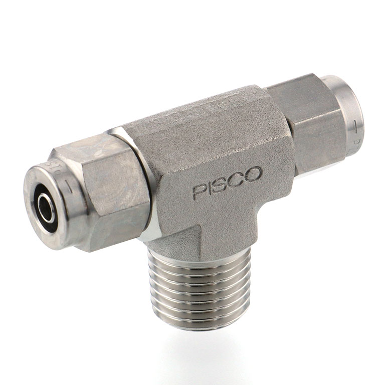 Alternative view of Đầu Ngạnh Nối Ống Có Đai Ốc Xiết Dạng Chữ T Ren Ngoài Pisco NSB0640-02