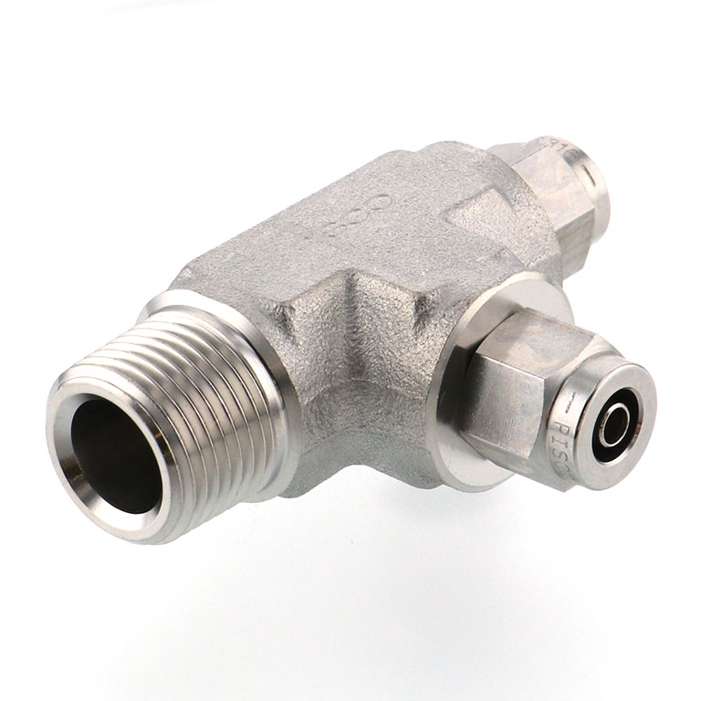 Alternative view of Đầu Ngạnh Nối Ống Có Đai Ốc Xiết Dạng Chữ T Ren Ngoài Pisco NSD0640-03