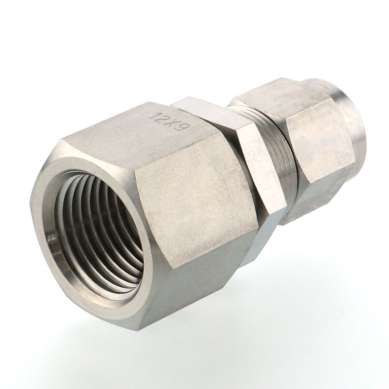 Alternative view of Đầu Ngạnh Nối Ống Có Đai Ốc Xiết Dạng Lắp Vách Ren Trong Pisco NSMF1290-04