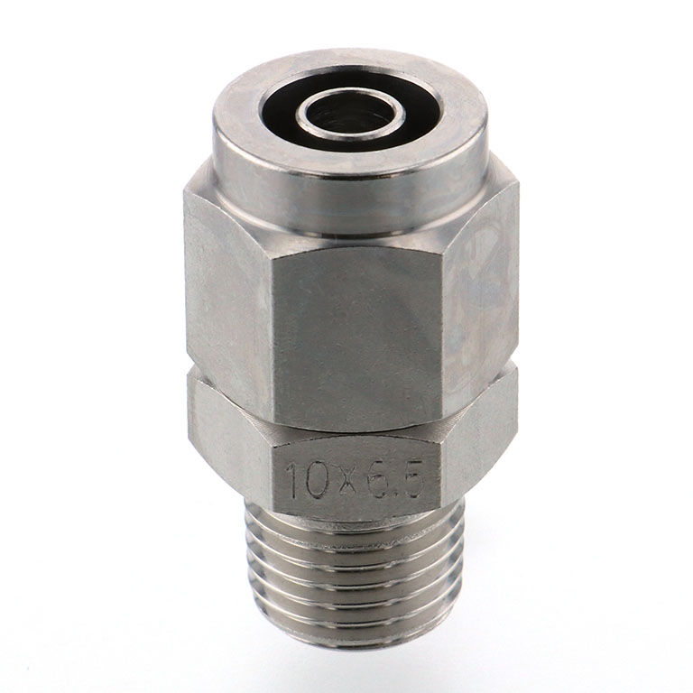 Alternative view of Đầu Ngạnh Nối Ống Có Đai Ốc Xiết Dạng Thẳng Thân Lục Giác Ren Ngoài Pisco NSC1065-02