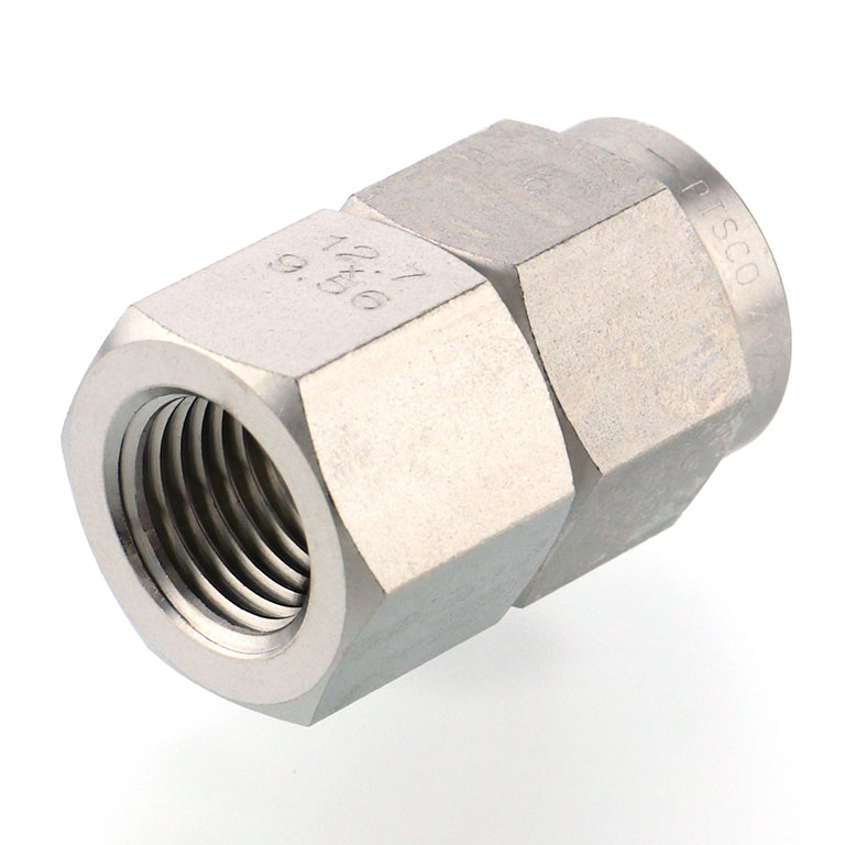 Alternative view of Đầu Ngạnh Nối Ống Có Đai Ốc Xiết Dạng Thẳng Thân Lục Giác Ren Trong Pisco NSCF1/2-02