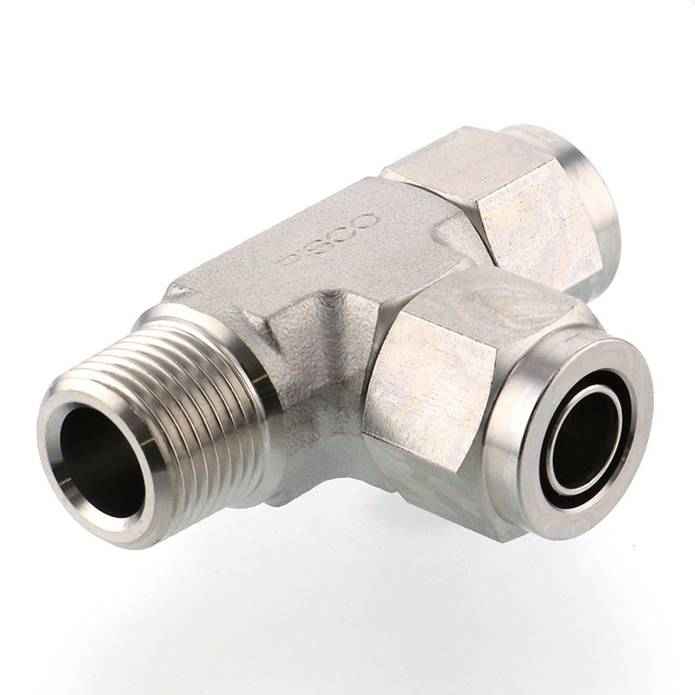 Alternative view of Đầu Ngạnh Nối Ống Có Đai Ốc Xiết Dạng Chữ T Ren Ngoài Pisco NSD1210-03-TP