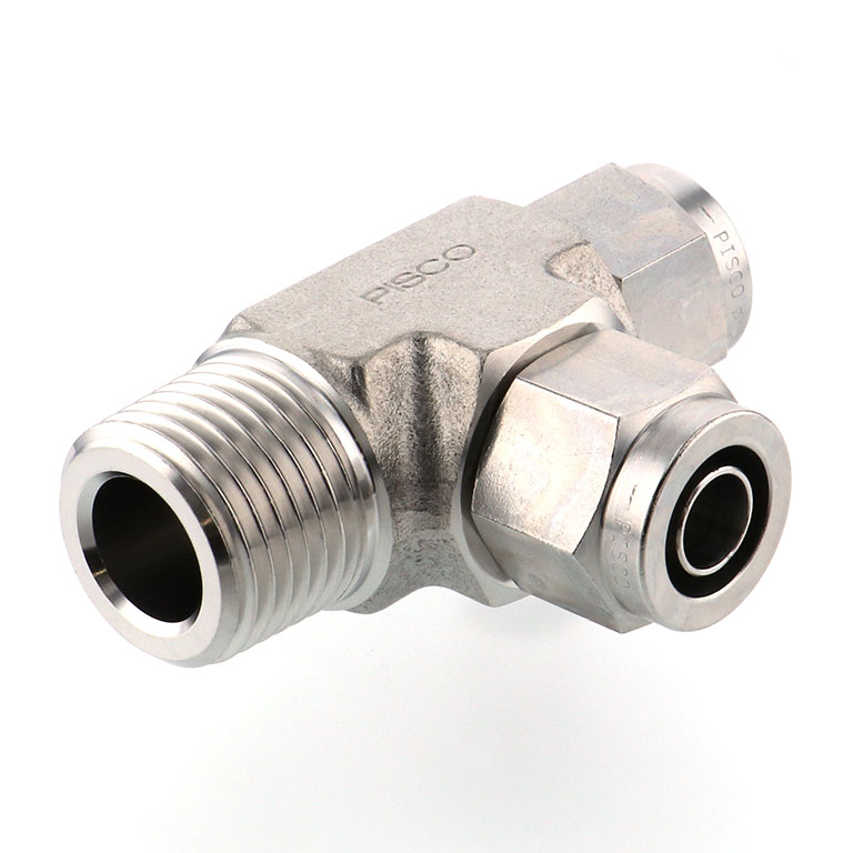 Alternative view of Đầu Ngạnh Nối Ống Có Đai Ốc Xiết Dạng Chữ T Ren Ngoài Pisco NSD1290-04