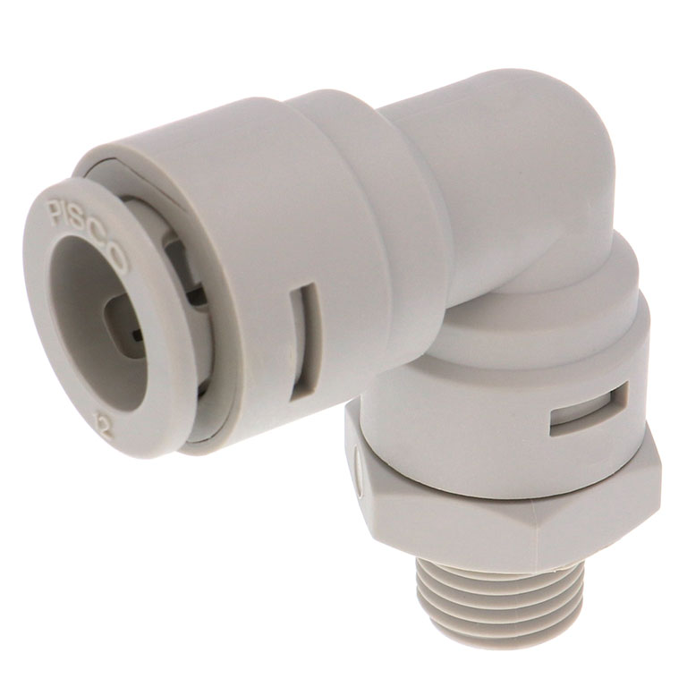 Đầu Nối Nhanh Khí Nén Dạng Cong 90° Ren Ngoài Pisco APL12-02-E-C