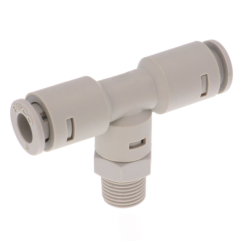 Đầu Nối Nhanh Khí Nén Dạng Chữ T Ren Ngoài Pisco APB6-01-E-C