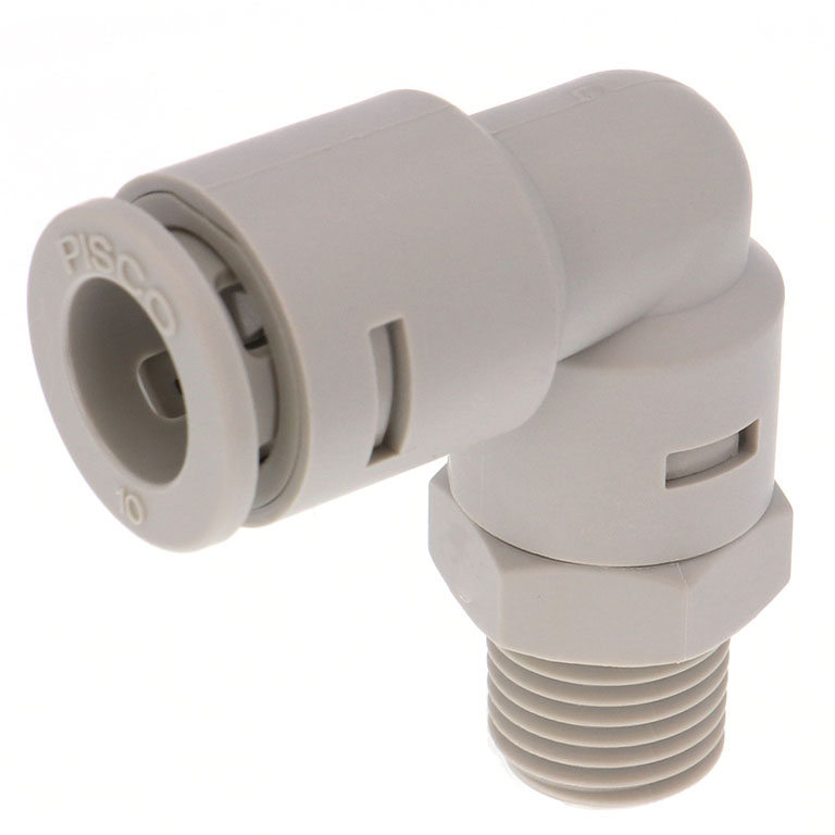 Đầu Nối Nhanh Khí Nén Dạng Cong 90° Ren Ngoài Pisco APL10-02-E