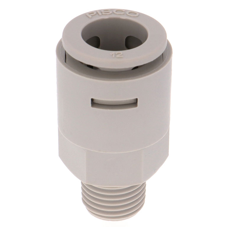 Đầu Nối Nhanh Khí Nén Dạng Thẳng Thân Lục Giác Ren Ngoài Pisco APC12-02-N