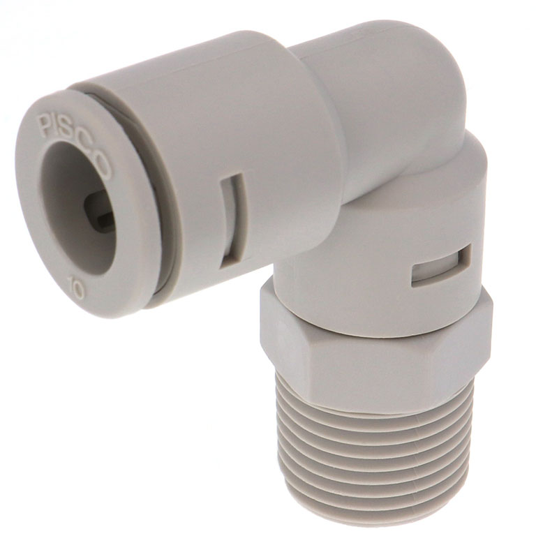 Đầu Nối Nhanh Khí Nén Dạng Cong 90° Ren Ngoài Pisco APL10-03-N-C