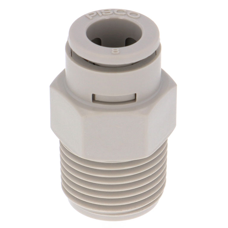 Đầu Nối Nhanh Khí Nén Dạng Thẳng Thân Lục Giác Ren Ngoài Pisco APC8-03-TP-C