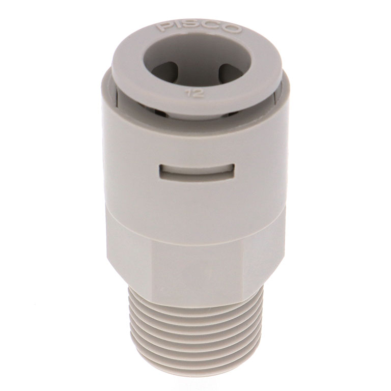 Đầu Nối Nhanh Khí Nén Dạng Thẳng Thân Lục Giác Ren Ngoài Pisco APC12-03-N-C