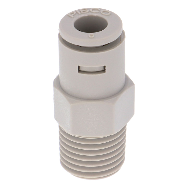 Đầu Nối Nhanh Khí Nén Dạng Thẳng Thân Lục Giác Ren Ngoài Pisco APC6-02-N-C