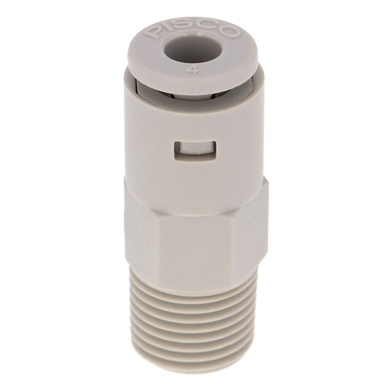 Đầu Nối Nhanh Khí Nén Dạng Thẳng Thân Lục Giác Ren Ngoài Pisco APC4-01-TP-C