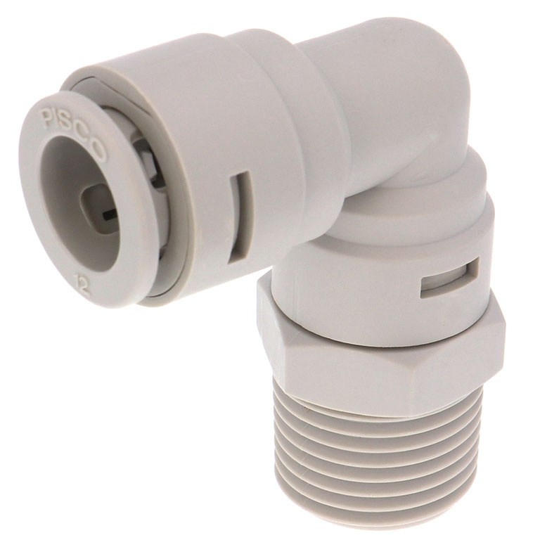 Đầu Nối Nhanh Khí Nén Dạng Cong 90° Ren Ngoài Pisco APL12-04-N-C