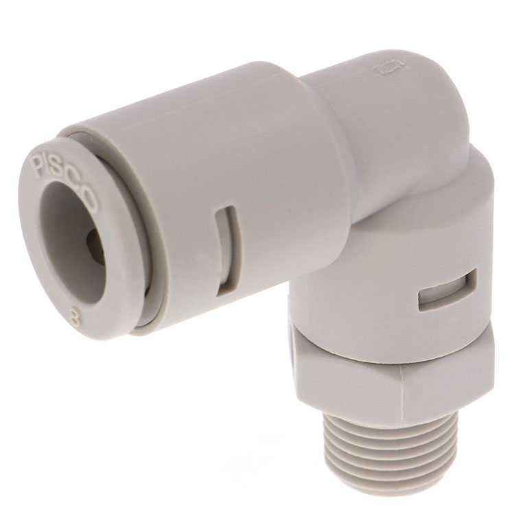 Đầu Nối Nhanh Khí Nén Dạng Cong 90° Ren Ngoài Pisco APL8-01-E-C