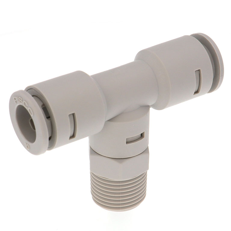 Đầu Nối Nhanh Khí Nén Dạng Chữ T Ren Ngoài Pisco APB10-03-TP