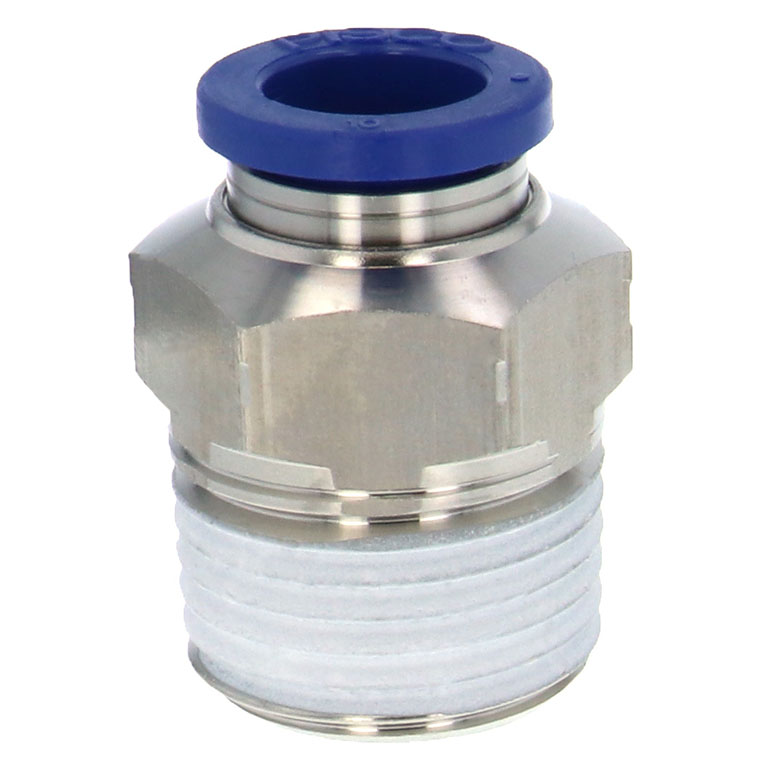 Alternative view of Đầu Nối Nhanh Khí Nén Dạng Thẳng Thân Lục Giác Ren Ngoài Pisco PC10-04SUS