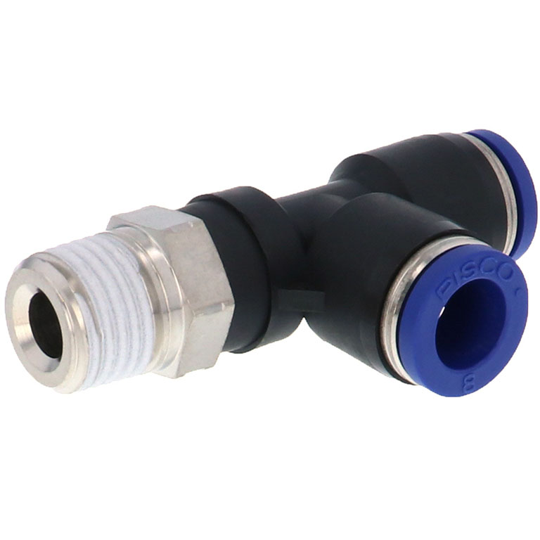 Alternative view of Đầu Nối Nhanh Khí Nén Dạng Chữ T Ren Ngoài Pisco PD8-02SUS