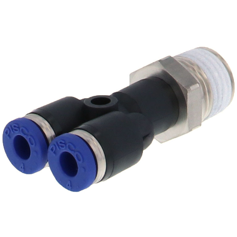 Alternative view of Đầu Nối Nhanh Khí Nén Dạng Chữ Y Ren Ngoài Pisco PX4-02SUS
