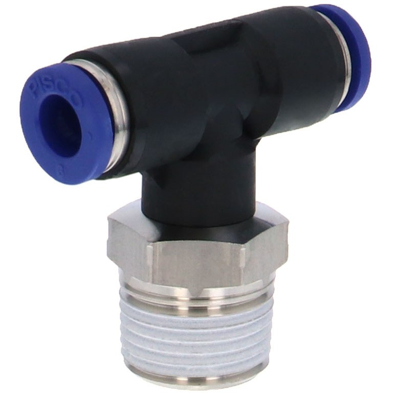 Alternative view of Đầu Nối Nhanh Khí Nén Dạng Chữ T Ren Ngoài Pisco PB6-03SUS