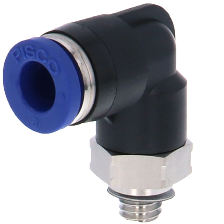 Alternative view of Đầu Nối Nhanh Khí Nén Dạng Cong 90° Ren Ngoài Pisco PL6-M6SUS